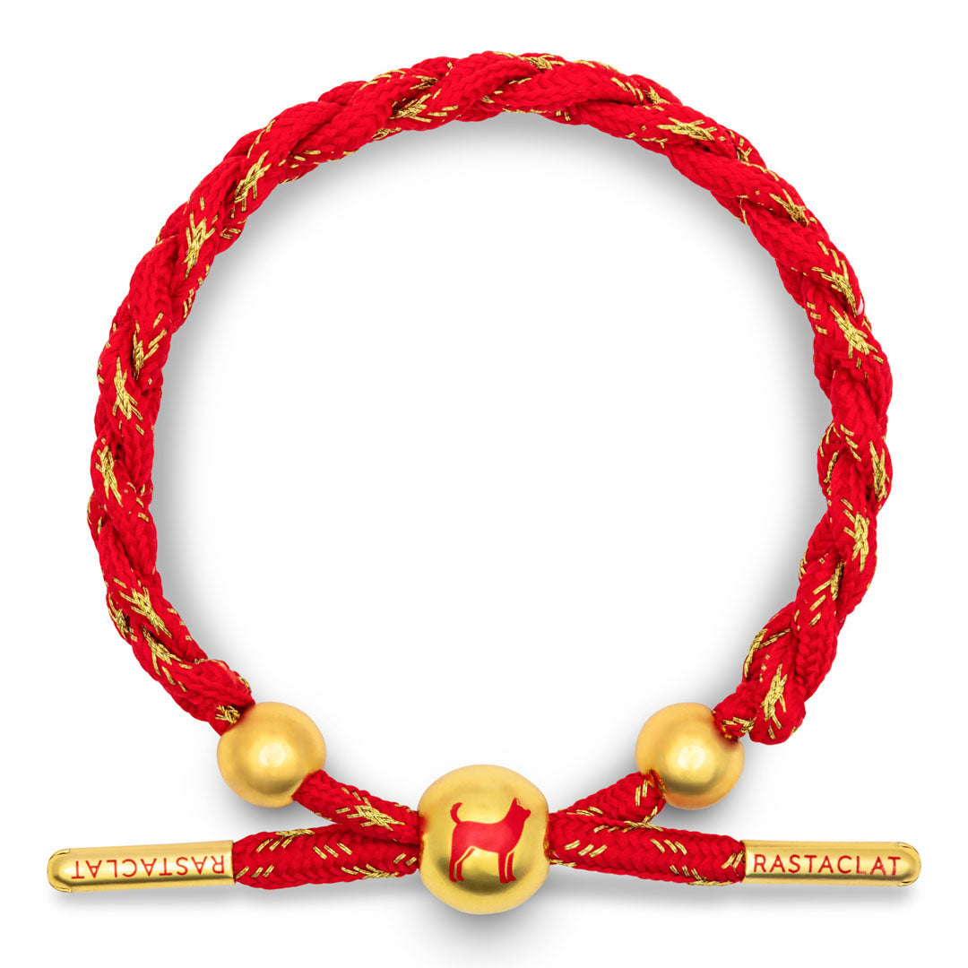 "Dog" Lunar New Year Braided Bracelet