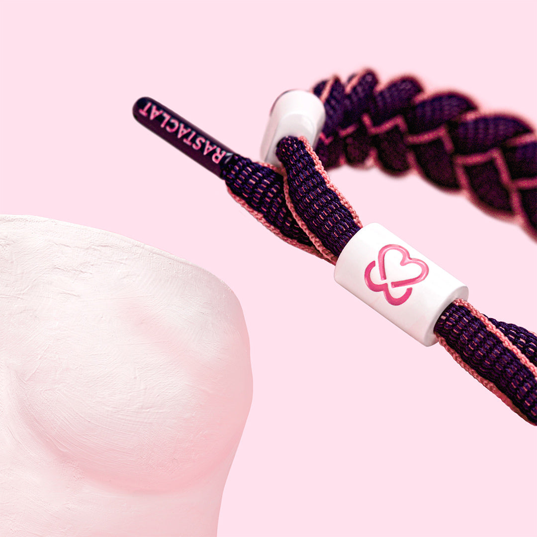 "Empower" Breast Cancer Braided Bracelet