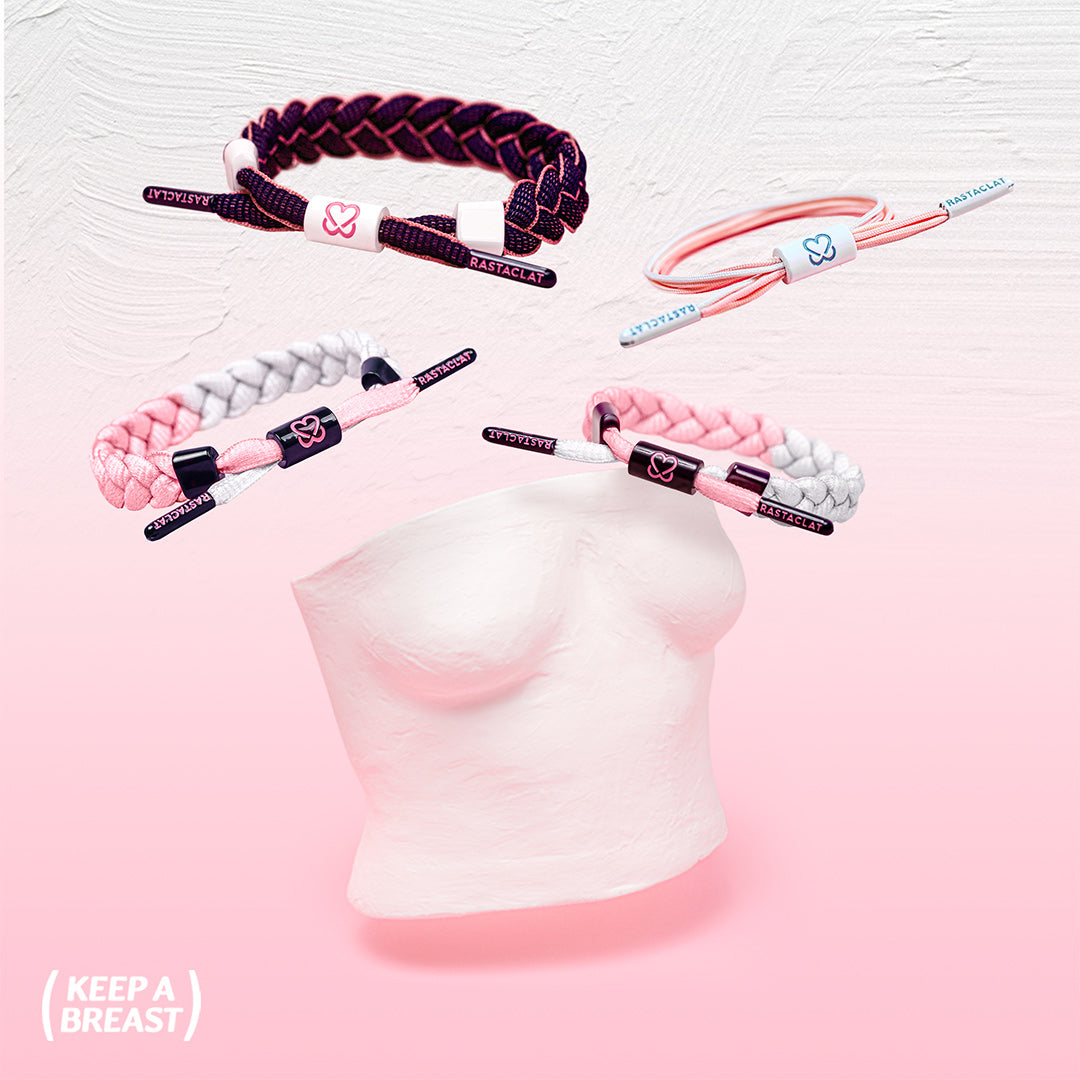 "Uplift" Breast Cancer Braided Bracelet