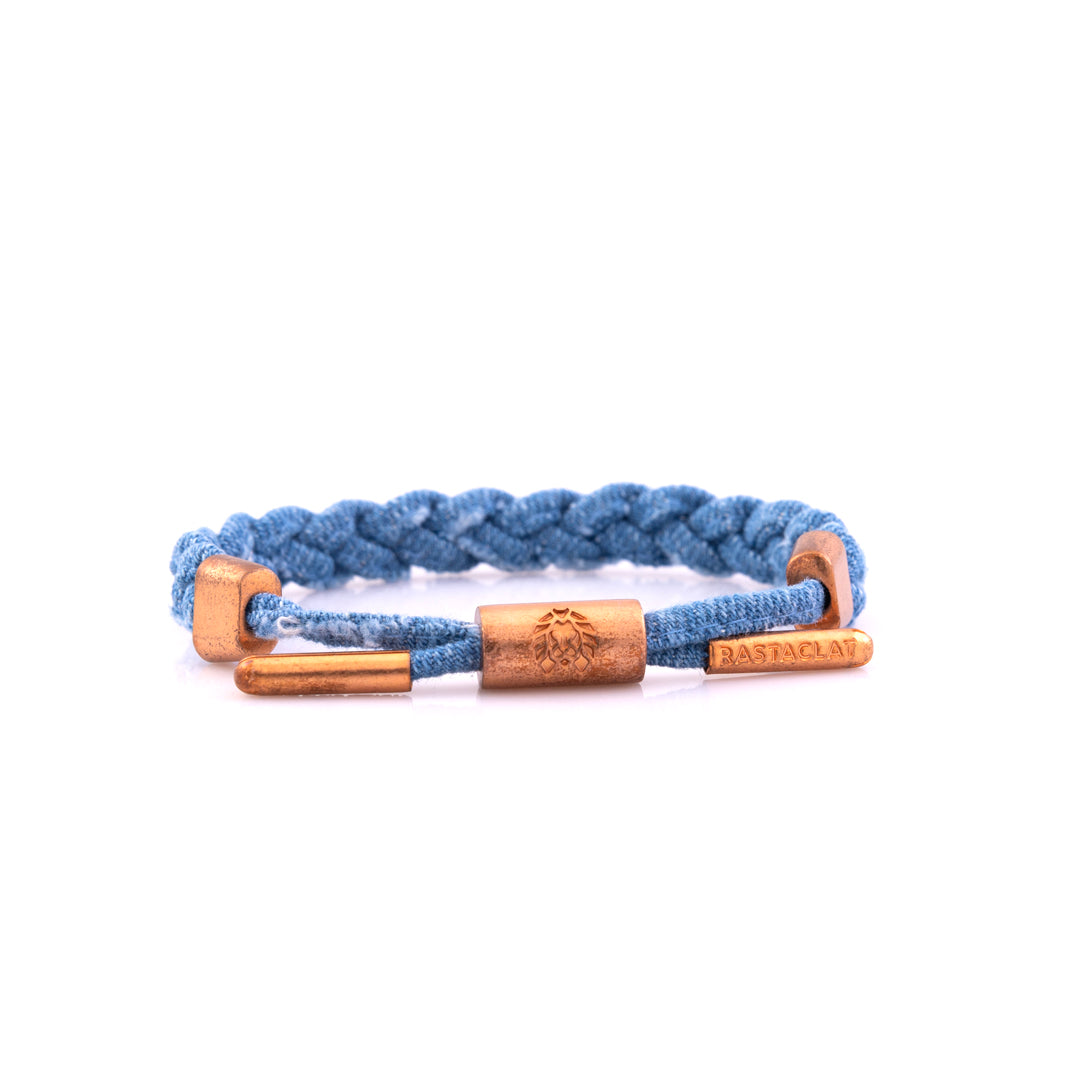 "Onyx Denim" Braided Bracelet