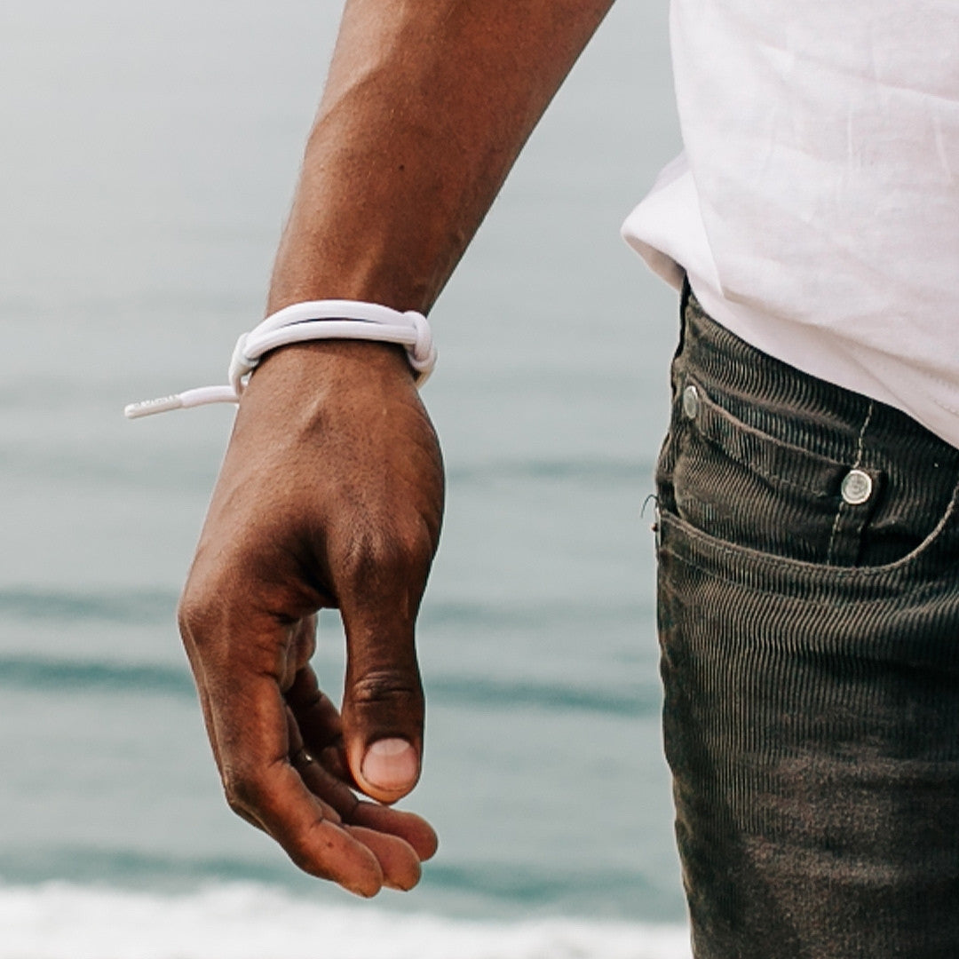"Chalk" Knotted Bracelet