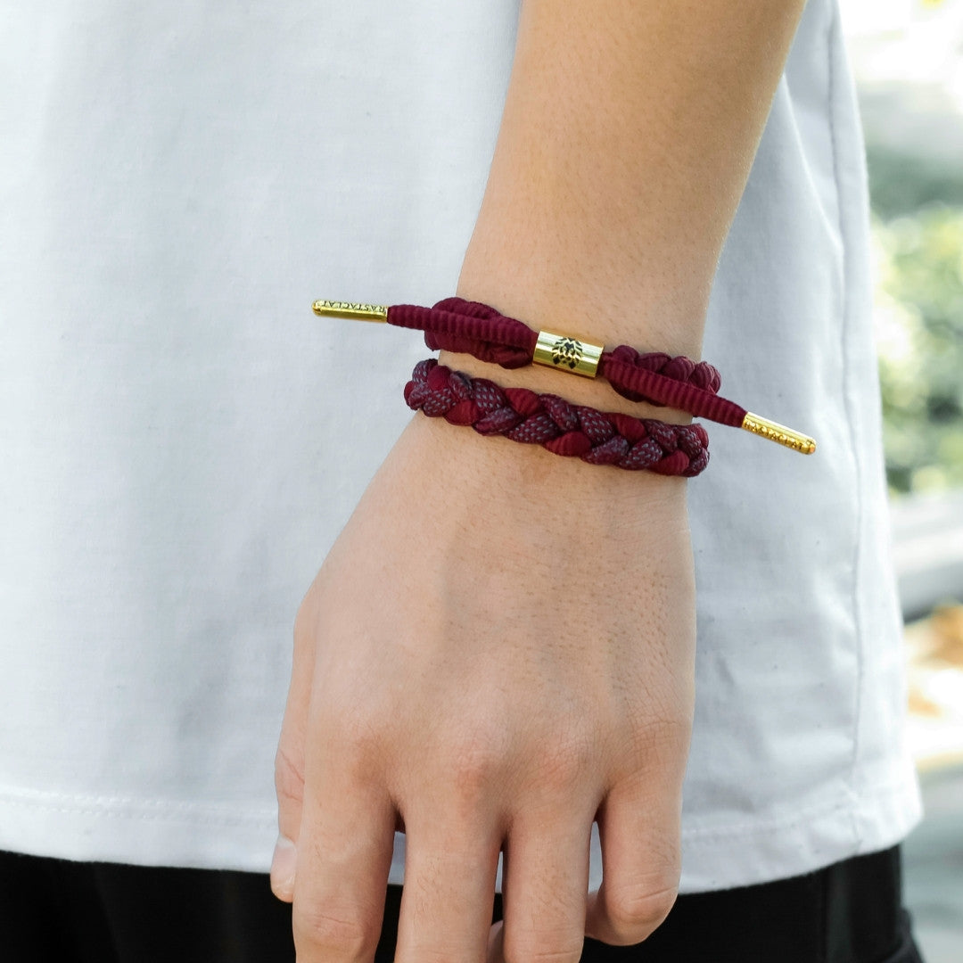 "Merlot" Braided Bracelet