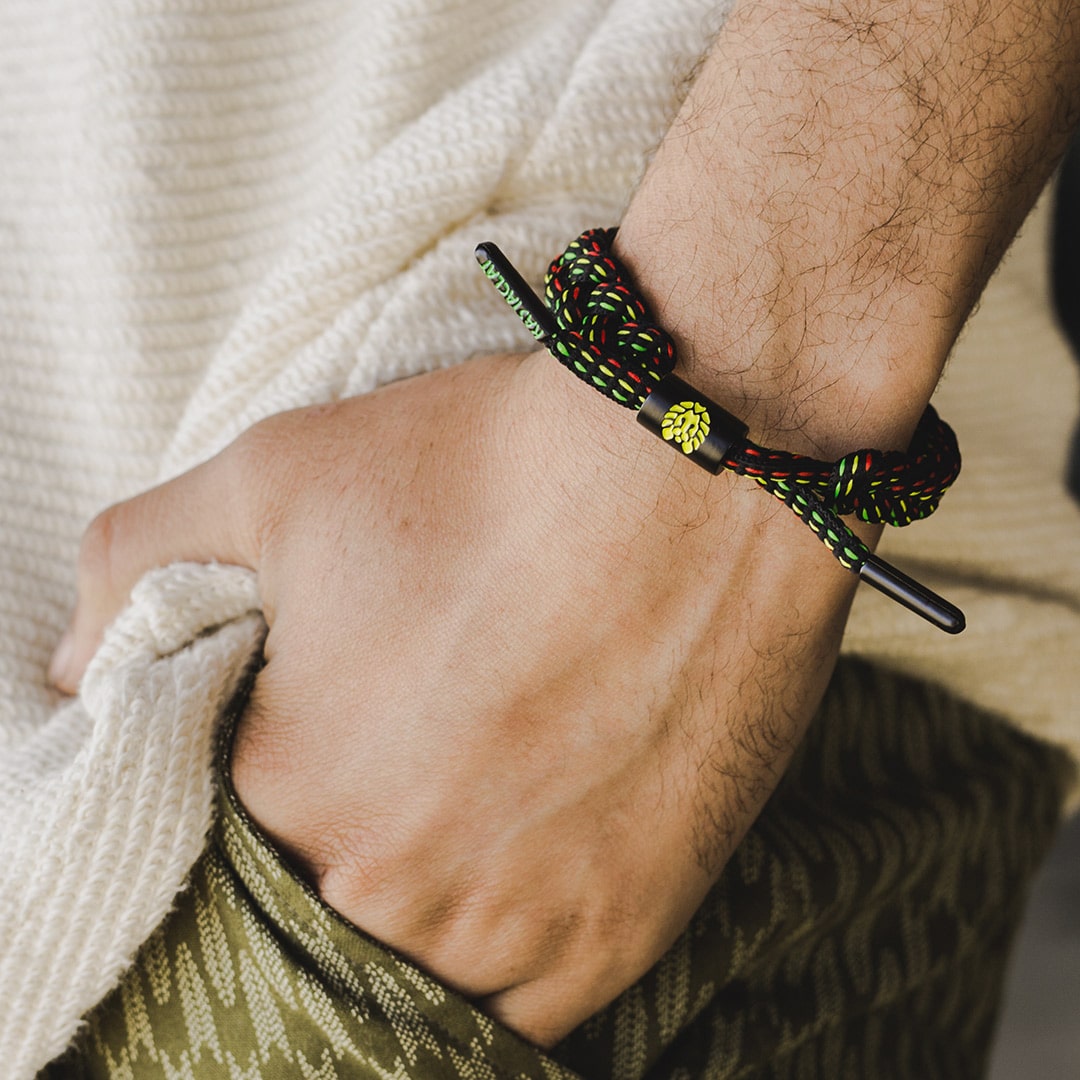 "Rasta" Braided Bracelet
