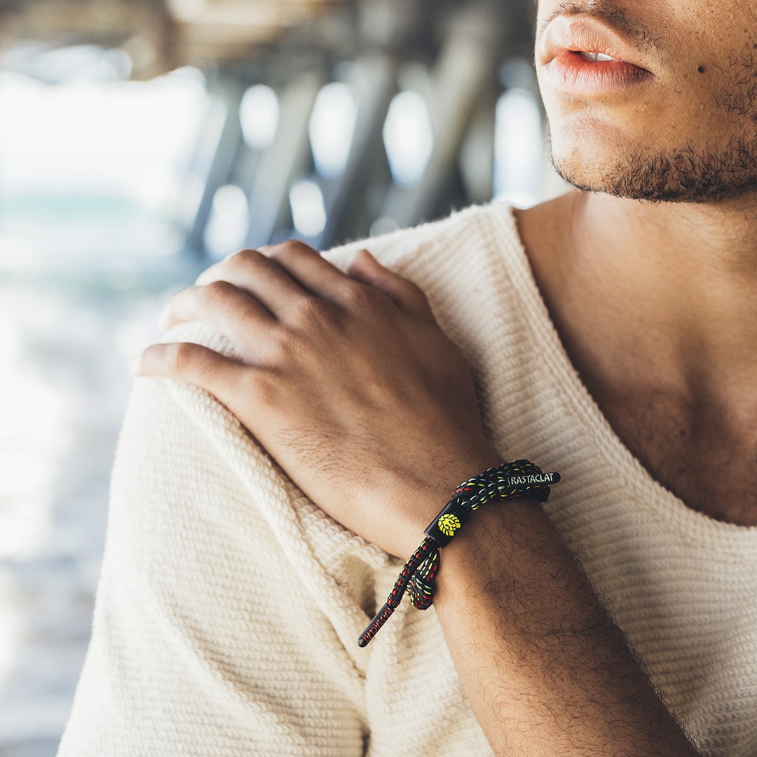 "Rasta" Braided Bracelet