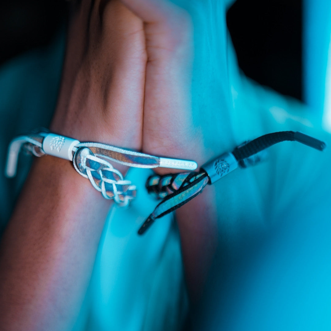 "Void" Reflective Braided Bracelet