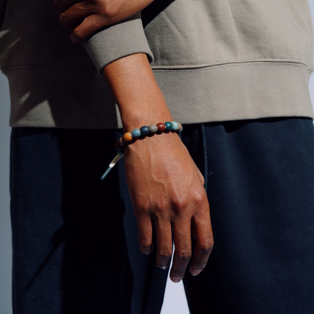 "Karma Marbled" Beaded Bracelet