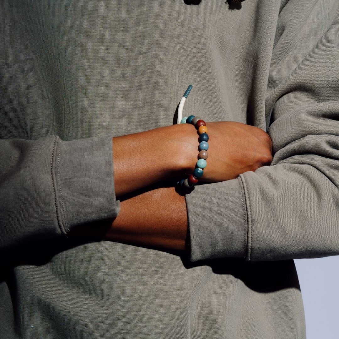 "Karma Marbled" Beaded Bracelet