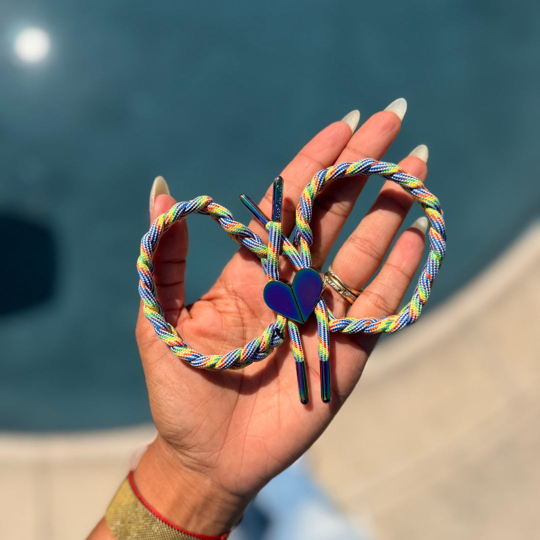"Spectrum" Magnetic Heart Bracelet Set