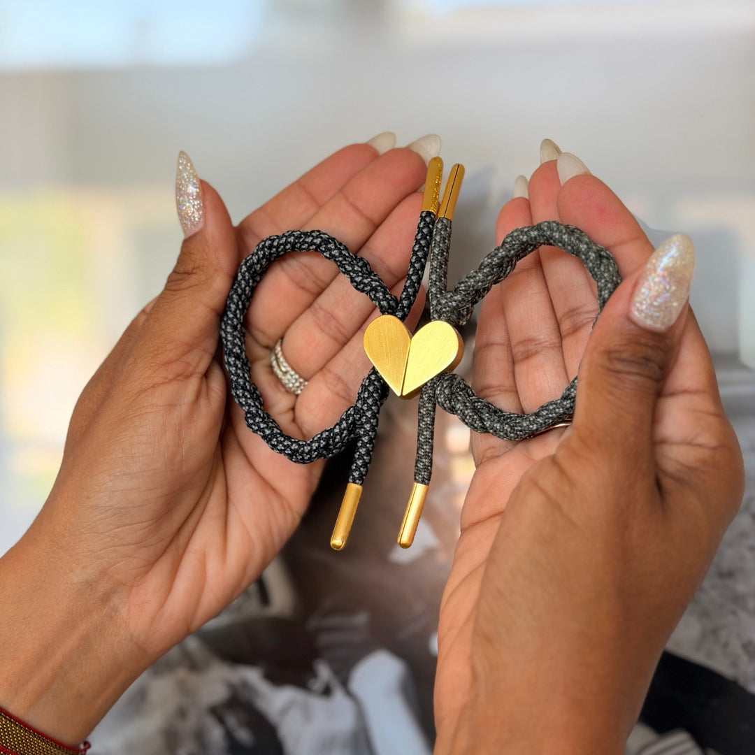 "Tactical" Magnetic Heart Bracelet Set
