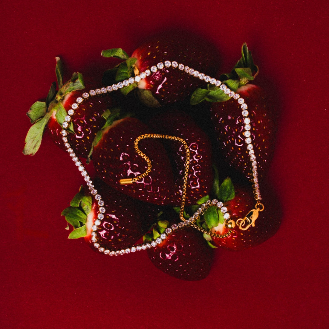 CLÀT Tennis Necklace + Triple Wrap Bracelet