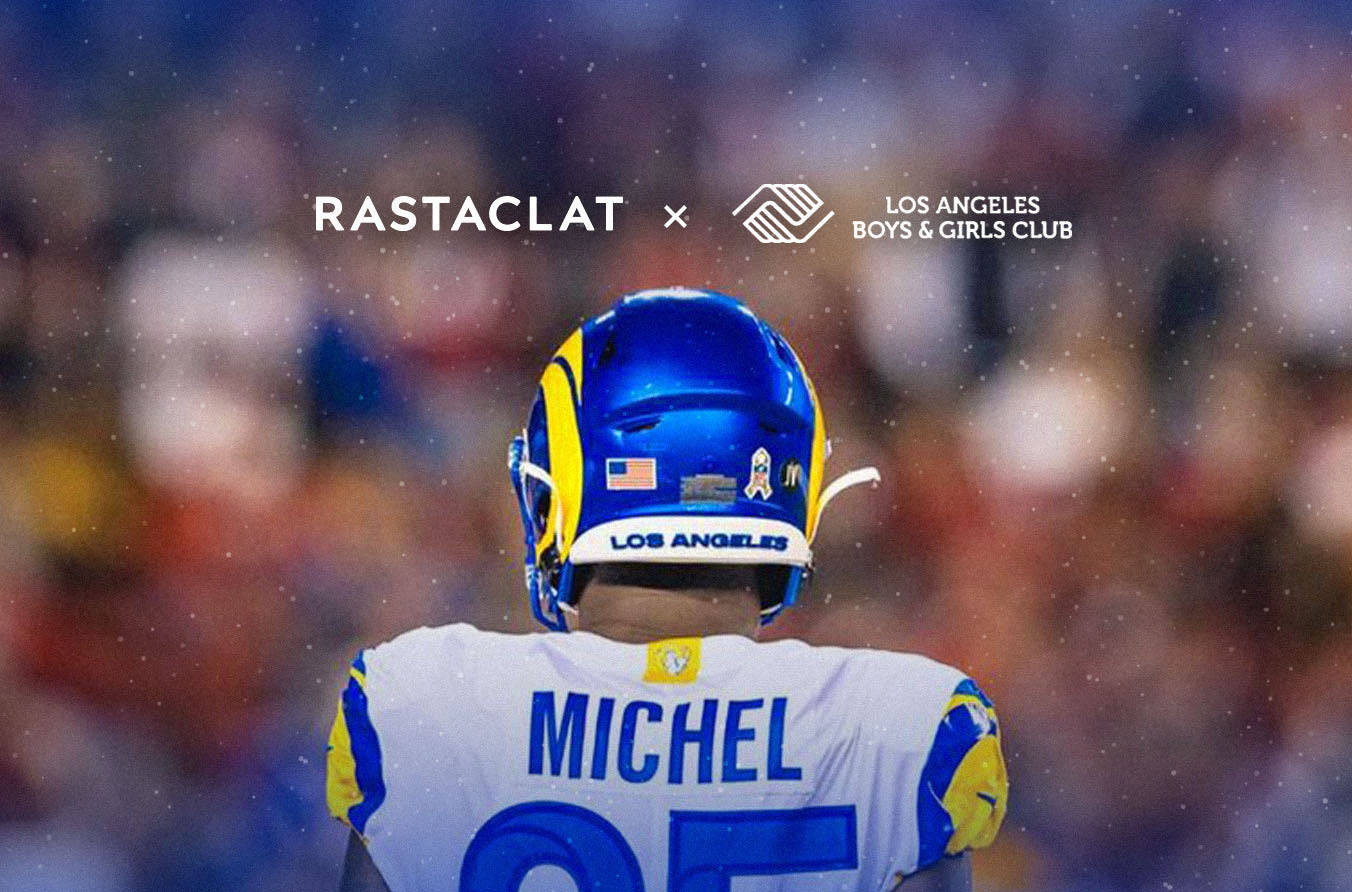 Running Back Sony Michel & Rastaclat Partner To Raise Money For La Boys & Girls Club