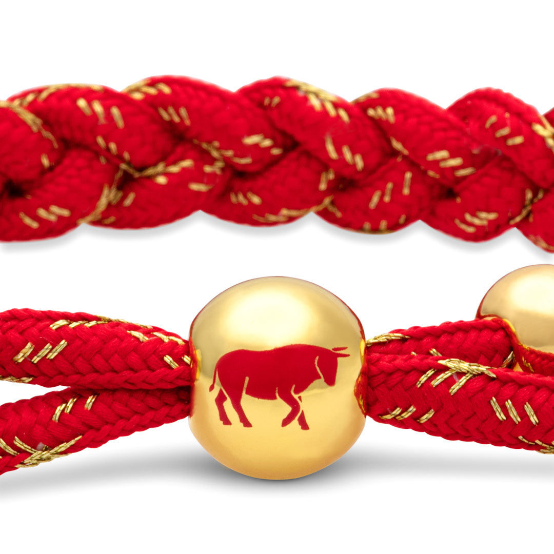 Ox Lunar New Year Braided Bracelet