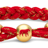 Tiger Lunar New Year Braided Bracelet