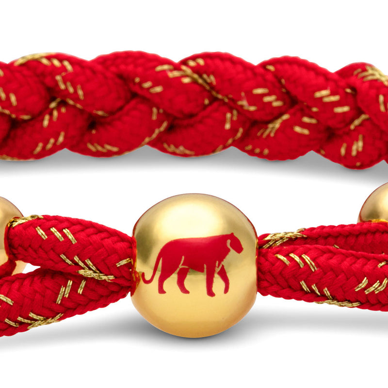 Tiger Lunar New Year Braided Bracelet