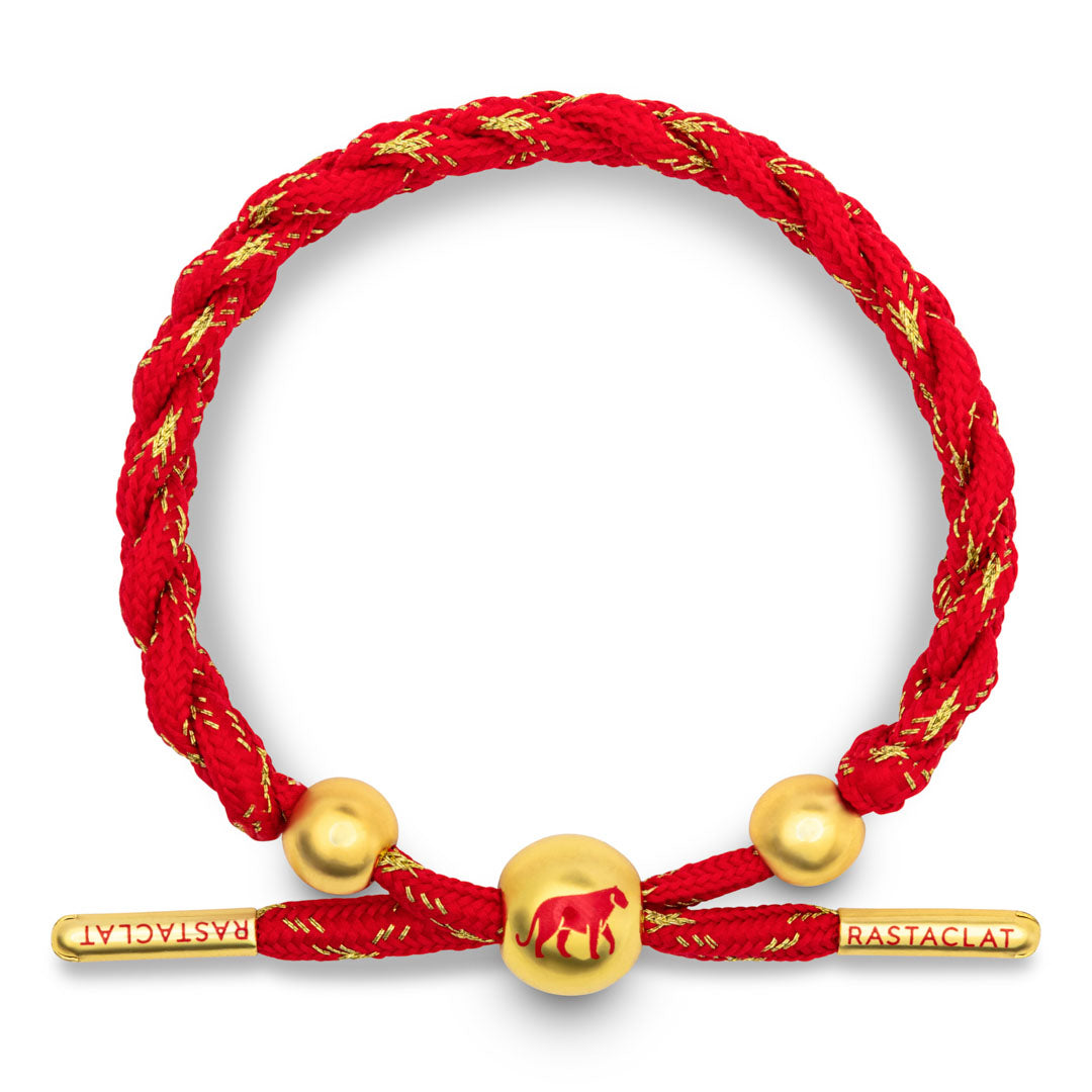 Tiger Lunar New Year Braided Bracelet