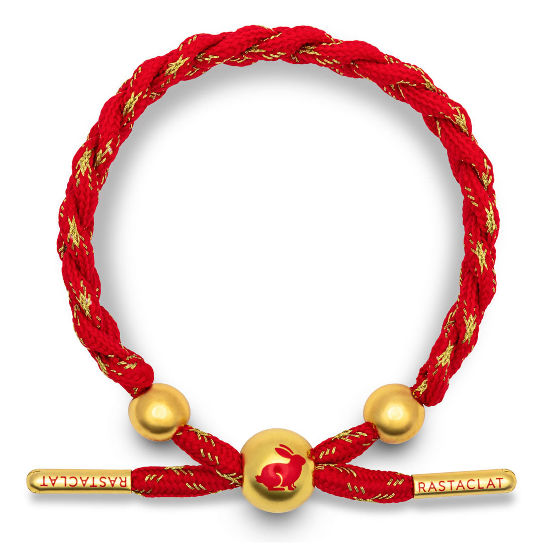 Rabbit Lunar New Year Braided Bracelet