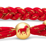 Horse Lunar New Year Braided Bracelet