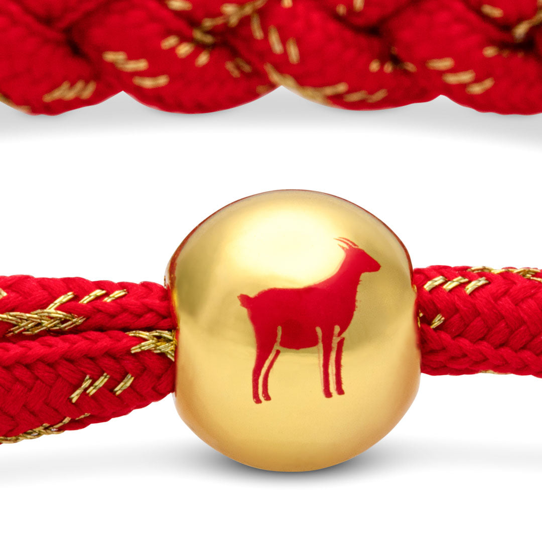 Sheep Lunar New Year Braided Bracelet