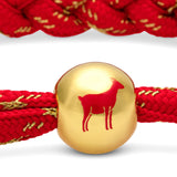 Lunar New Year Sheep Braided Bracelet