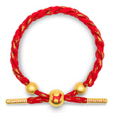 Dog Lunar New Year Braided Bracelet