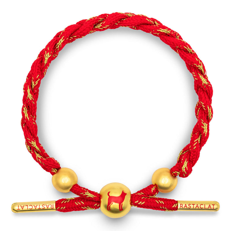 Lunar New Year Dog Braided Bracelet