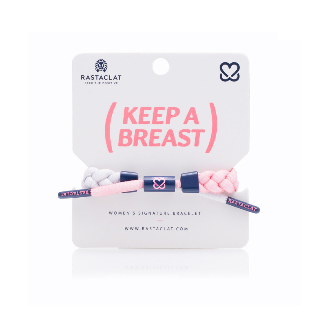 "Uplift" Breast Cancer Braided Bracelet