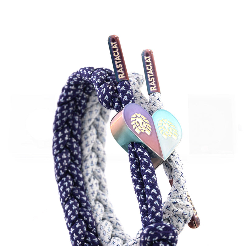 Ultra Violets Couple's Magnetic Braided Bracelet Set