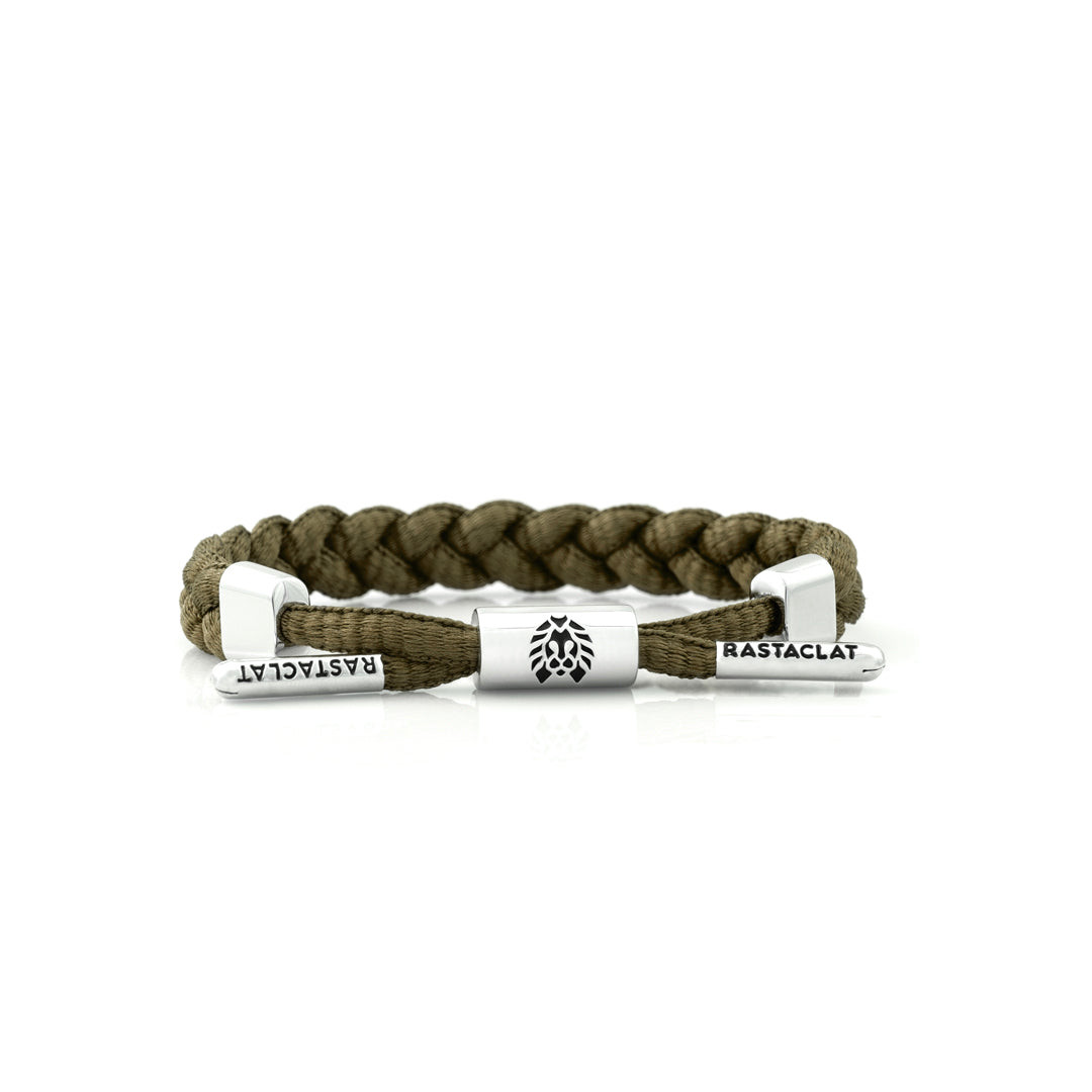 "Onyx Silver" Braided Bracelet