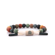 "Karma Marbled" Beaded Bracelet - SM