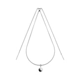 Yin Yang Premium Charm + Silver Base Necklace