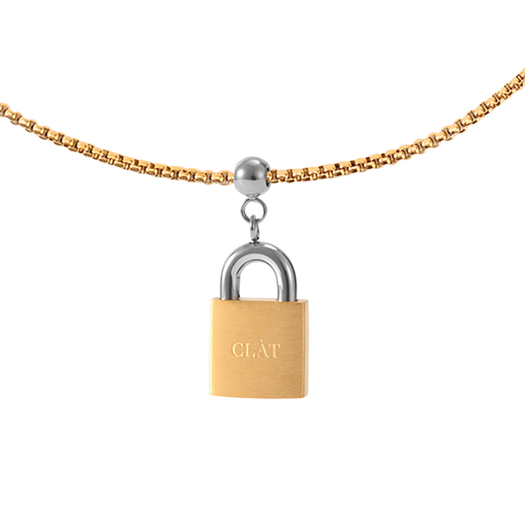 CLÀT Padlock Box Chain Necklace