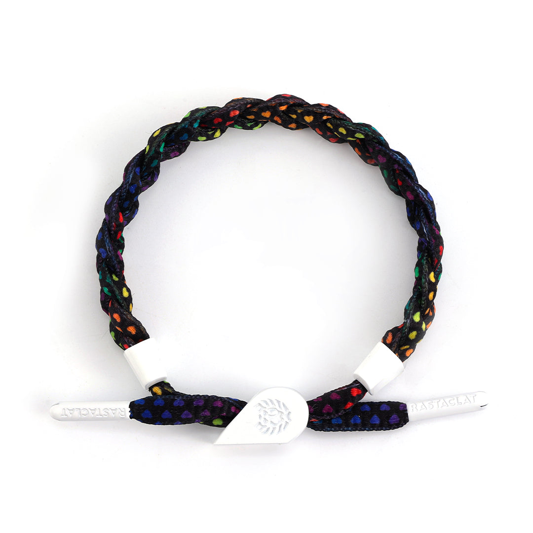 Pride Magnetic Heart Braided Bracelet Set