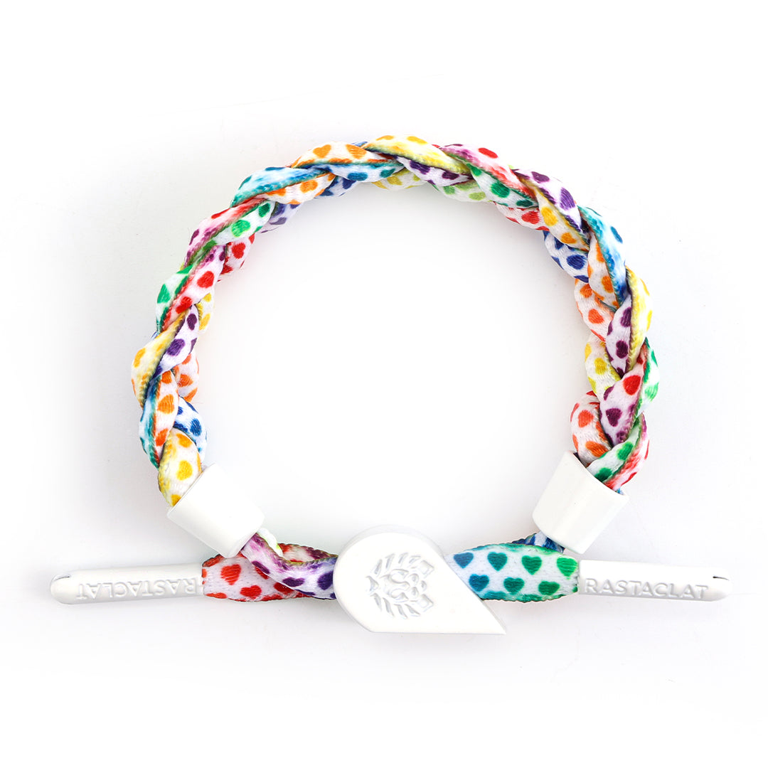 Pride Magnetic Heart Braided Bracelet Set