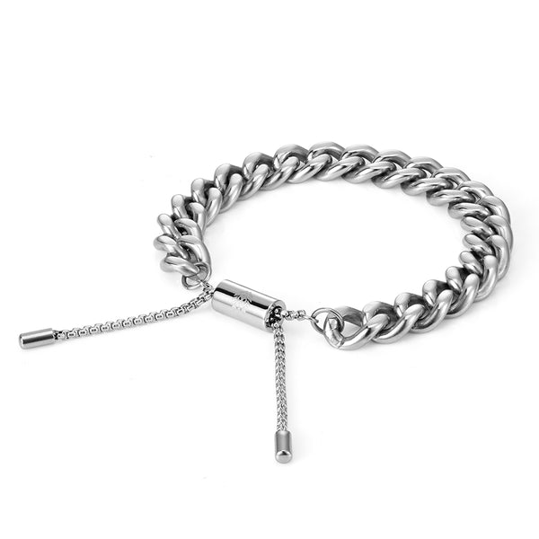 Adjustable 10MM Cuban Link Bracelet