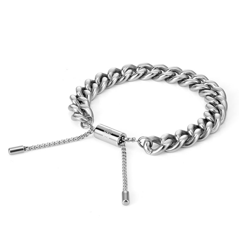 925 Silver Cuban Cuban Bracelet Silver With Full Diamonds And Stars 12mm  Width For Men From Blingbling202306, $6.1 | DHgate.Com