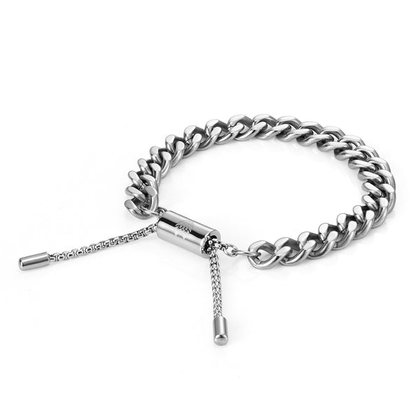 Adjustable 8MM Cuban Link Bracelet
