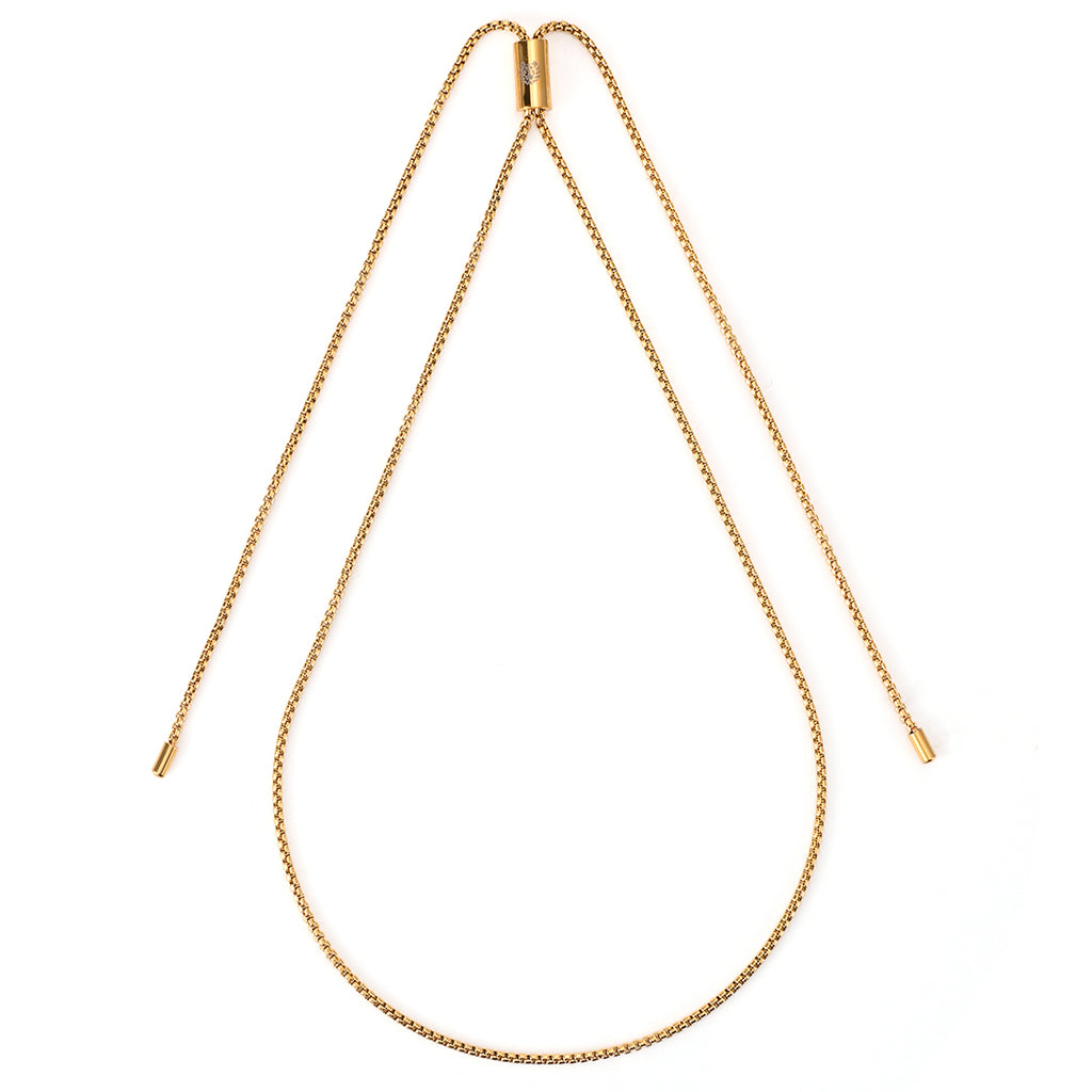 nuoro 18k gold plated adjustable chain