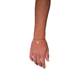 New York Premium Charm + Gold Base Bracelet