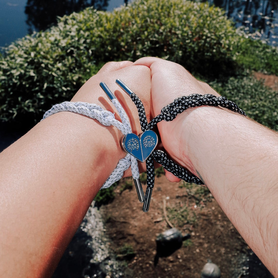 Chromates Magnetic Heart Bracelet Set Love Collection Rastaclat