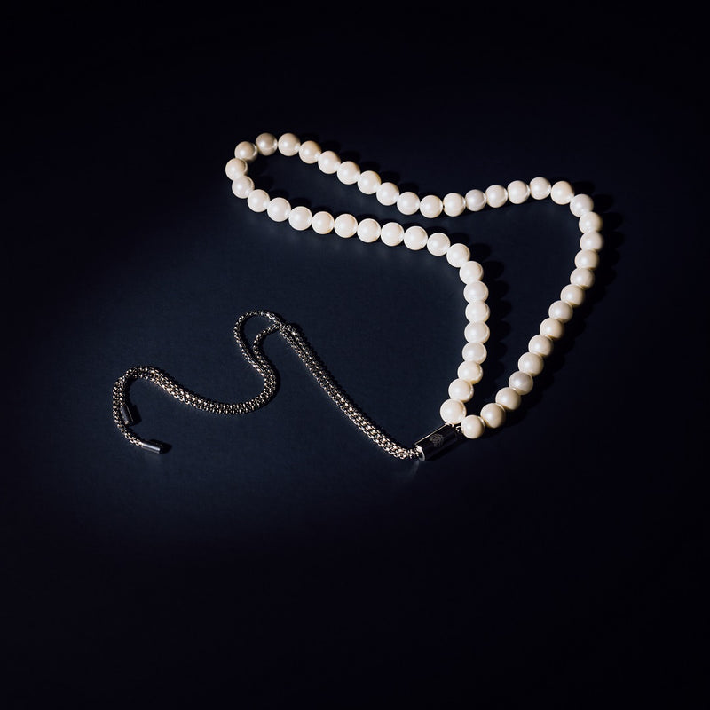 Adorable Titanium Tassel Pearl Pendant Rose Gold Adjustable Chain Necklace  | eBay