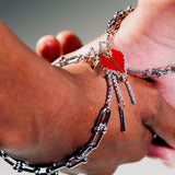 Adjustable Digital Love Magnetic Couples Bracelet