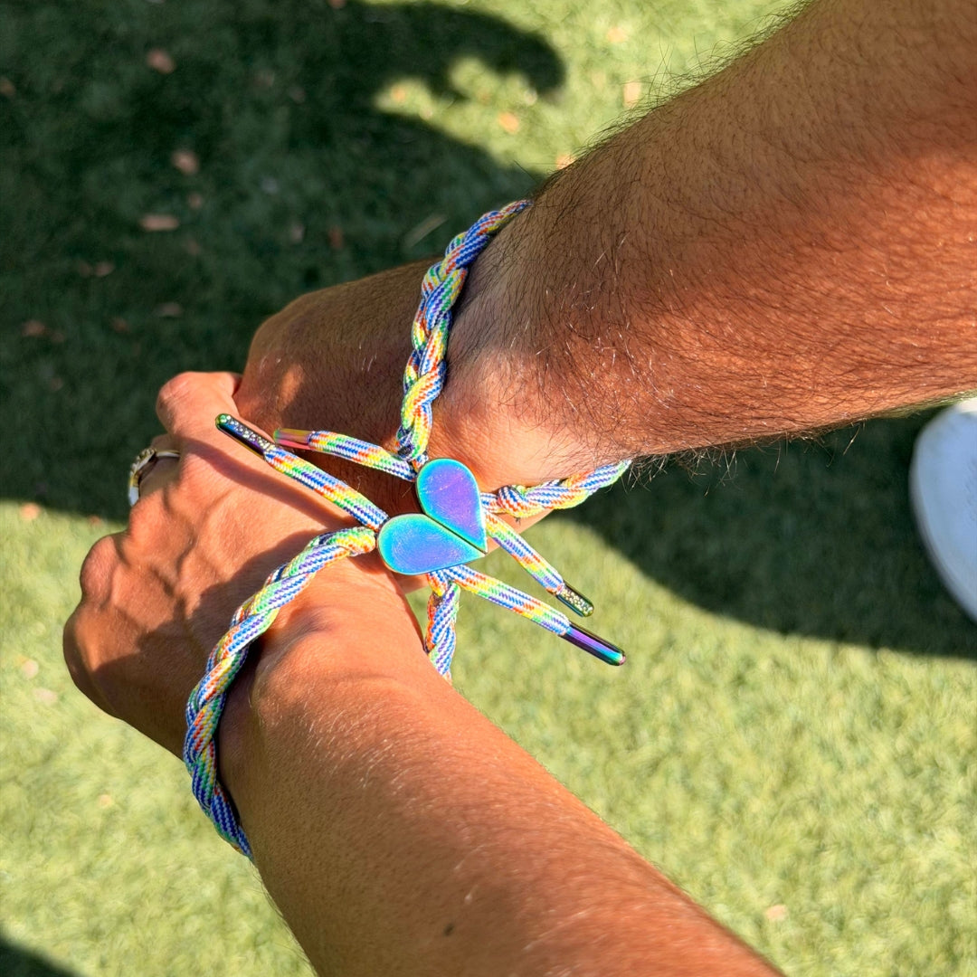 "Spectrum" Magnetic Heart Bracelet Set