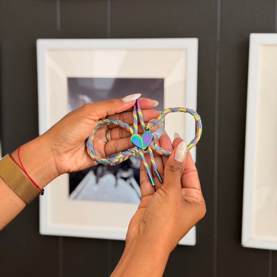 "Spectrum" Magnetic Heart Bracelet Set