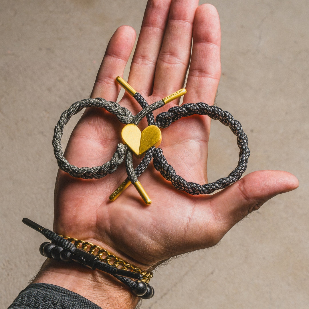 "Tactical" Magnetic Heart Bracelet Set